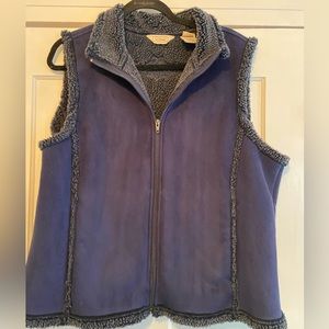Very warm! LL Bean fleece lined vest